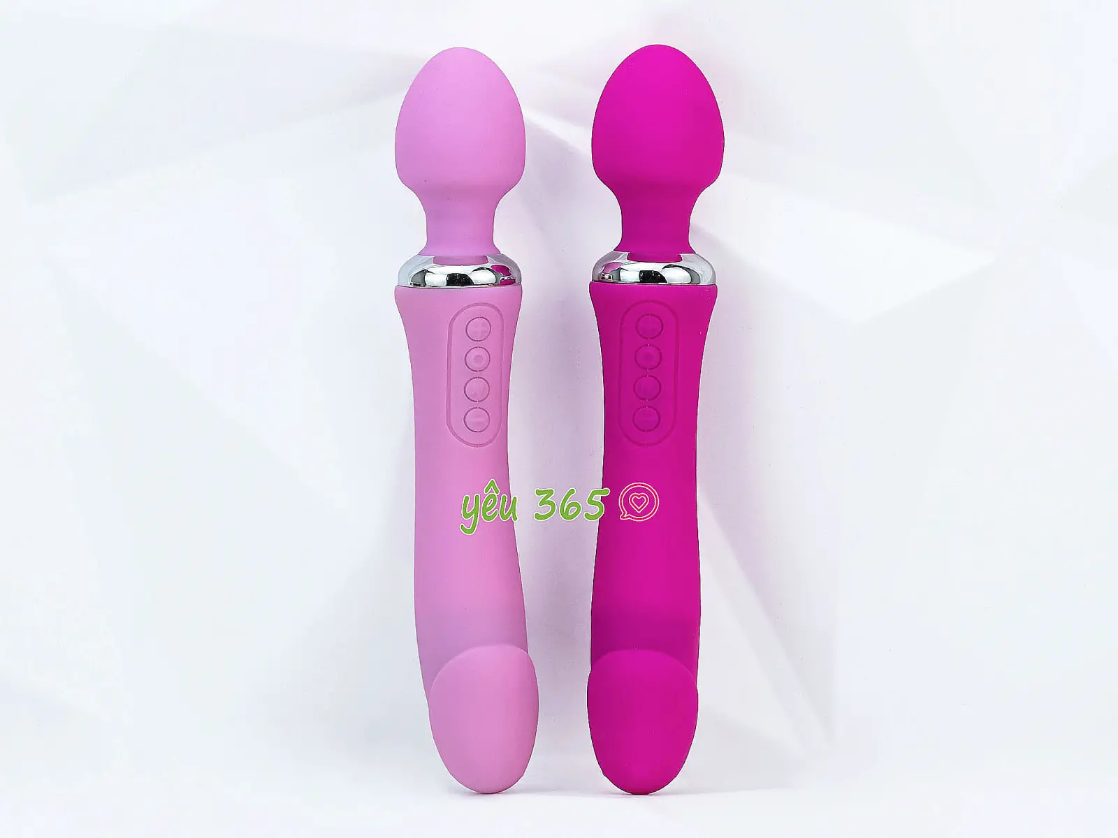 Máy massage điểm G rung 2 đầu Double End ấm nóng pin sạc