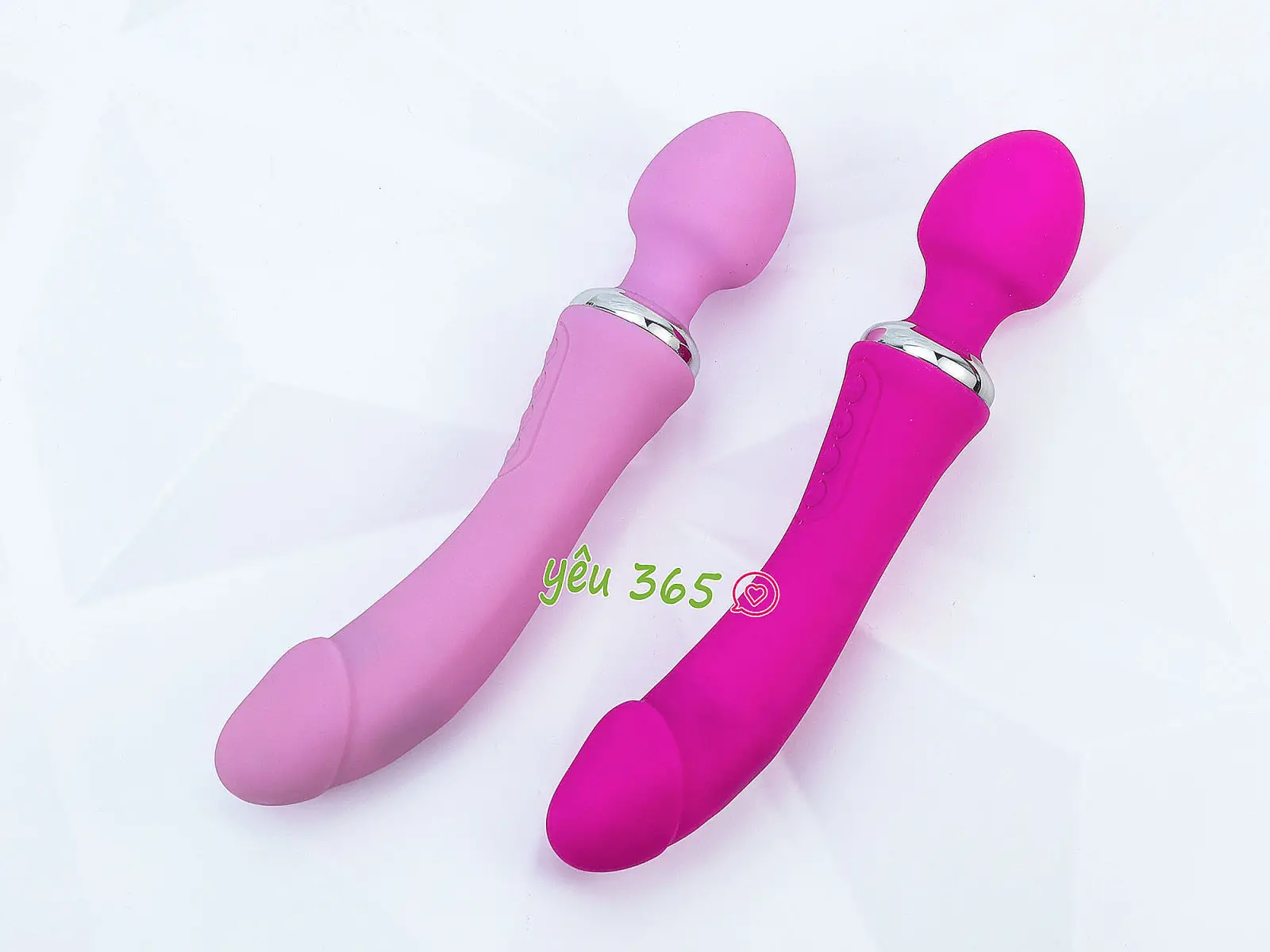 Máy massage điểm G rung 2 đầu Double End ấm nóng pin sạc