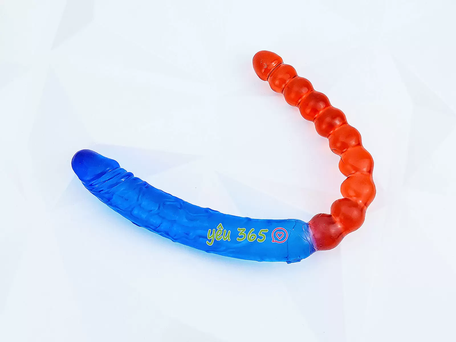 Dương vật giả 2 đầu dương vật và kích hậu xanh đỏ