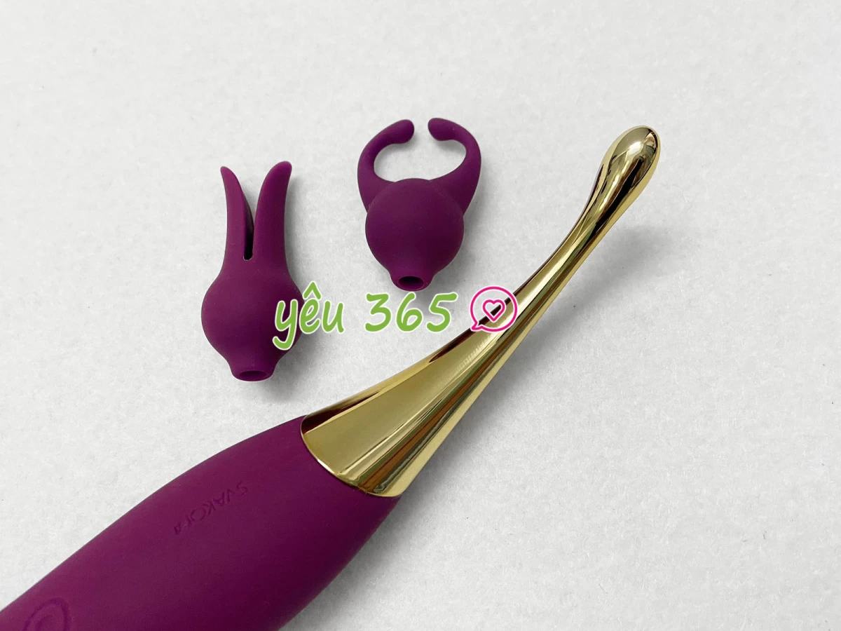 Máy massage điểm G cao cấp Svakom Beatrice 2 đầu rung phụ kiện