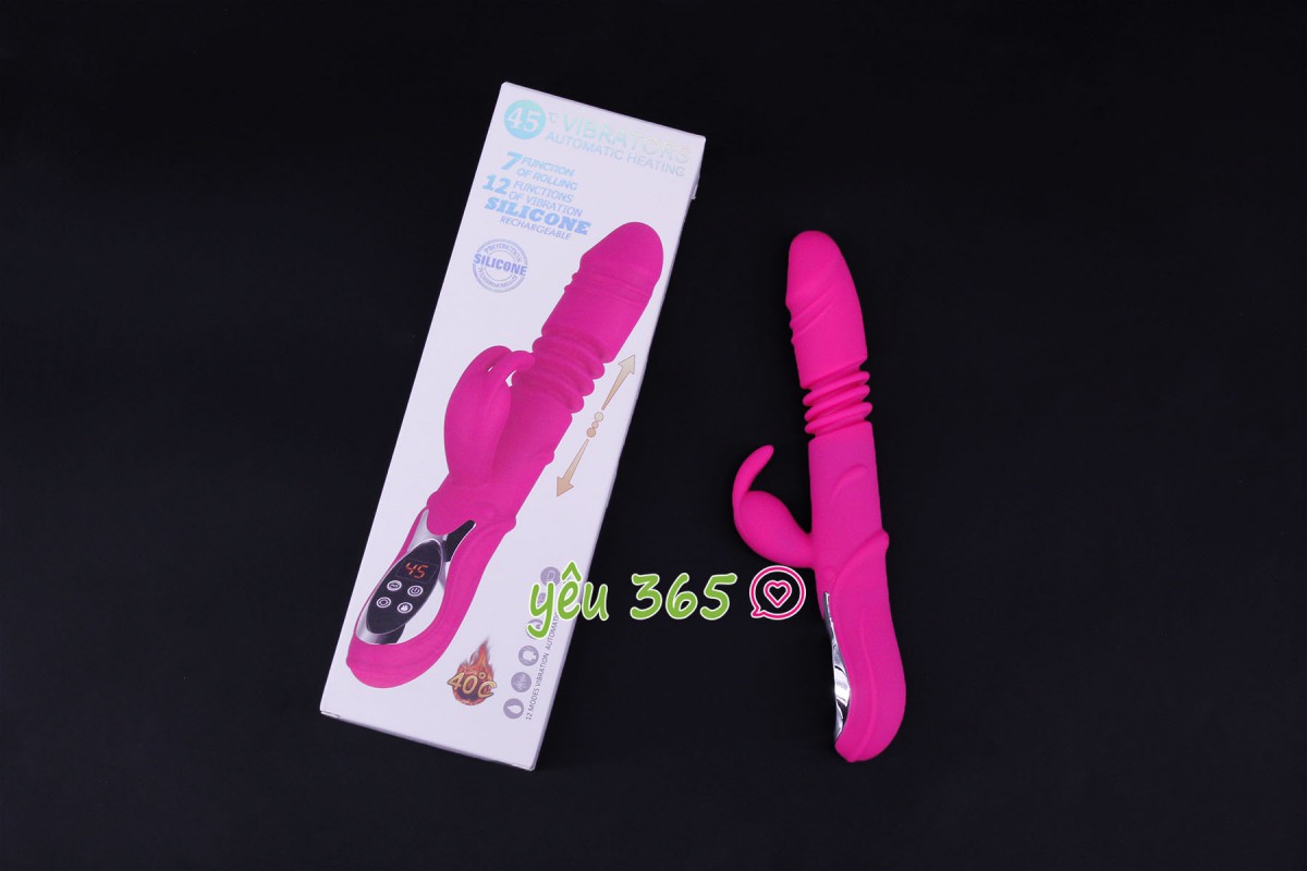 Dương vật giả rung thụt, phát nhiệt Rabbit Vibrator 2