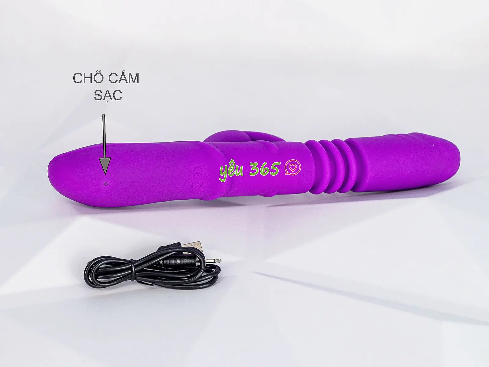 Dương vật giả rung thụt, phát nhiệt Rabbit Vibrator