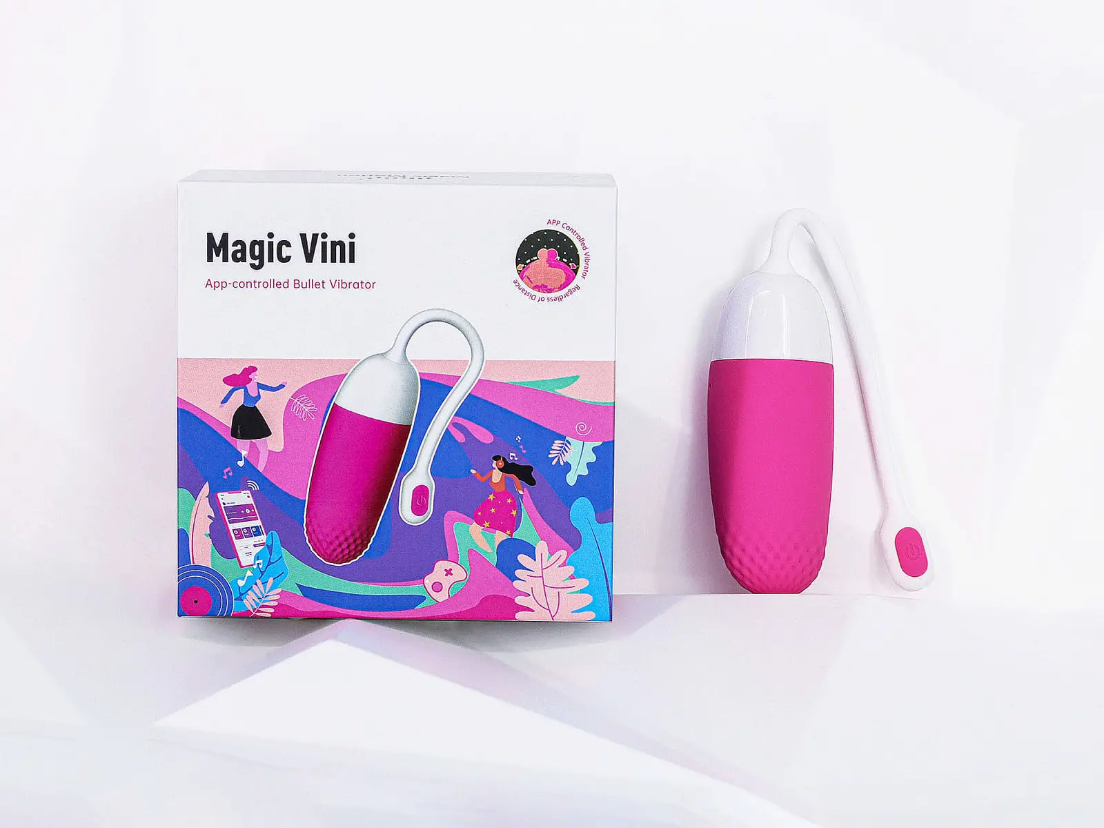 Thiết bị rung điện mạnh trứng tình yêu Magic Vini 7 chế độ điều khiển qua App