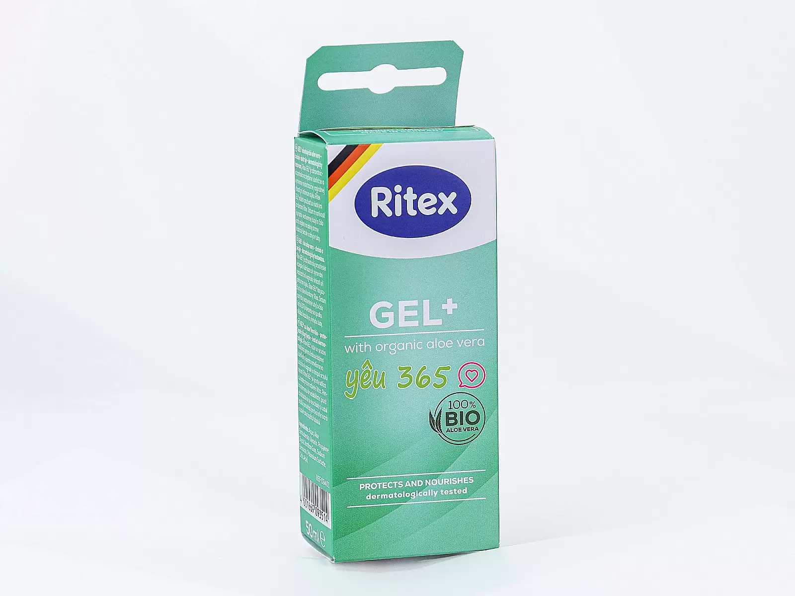 Gel bôi trơn dưỡng ẩm lô hội Ritex GEL+ nhẹ dịu và tự nhiên