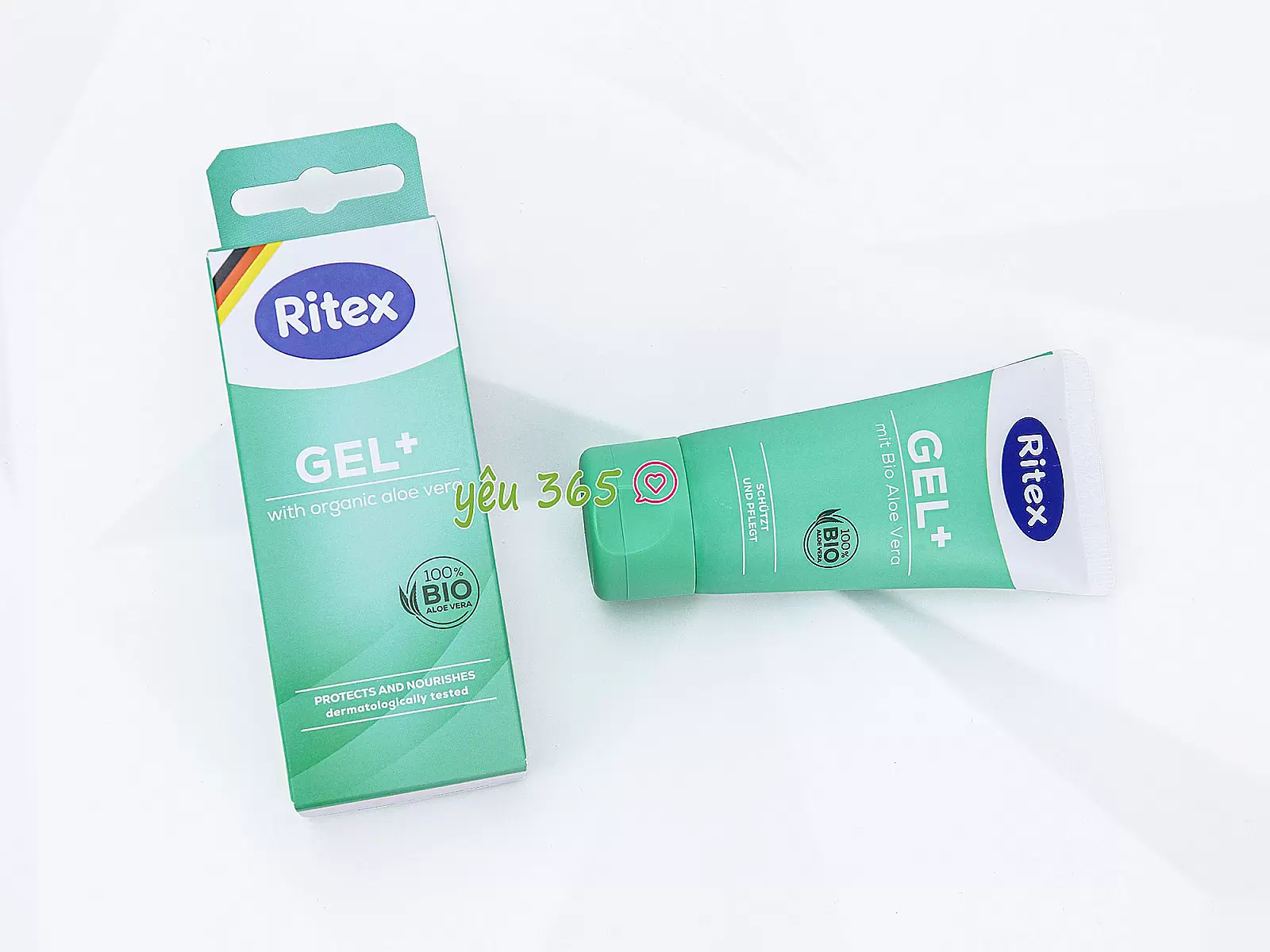 Gel bôi trơn dưỡng ẩm lô hội Ritex GEL+ nhẹ dịu và tự nhiên