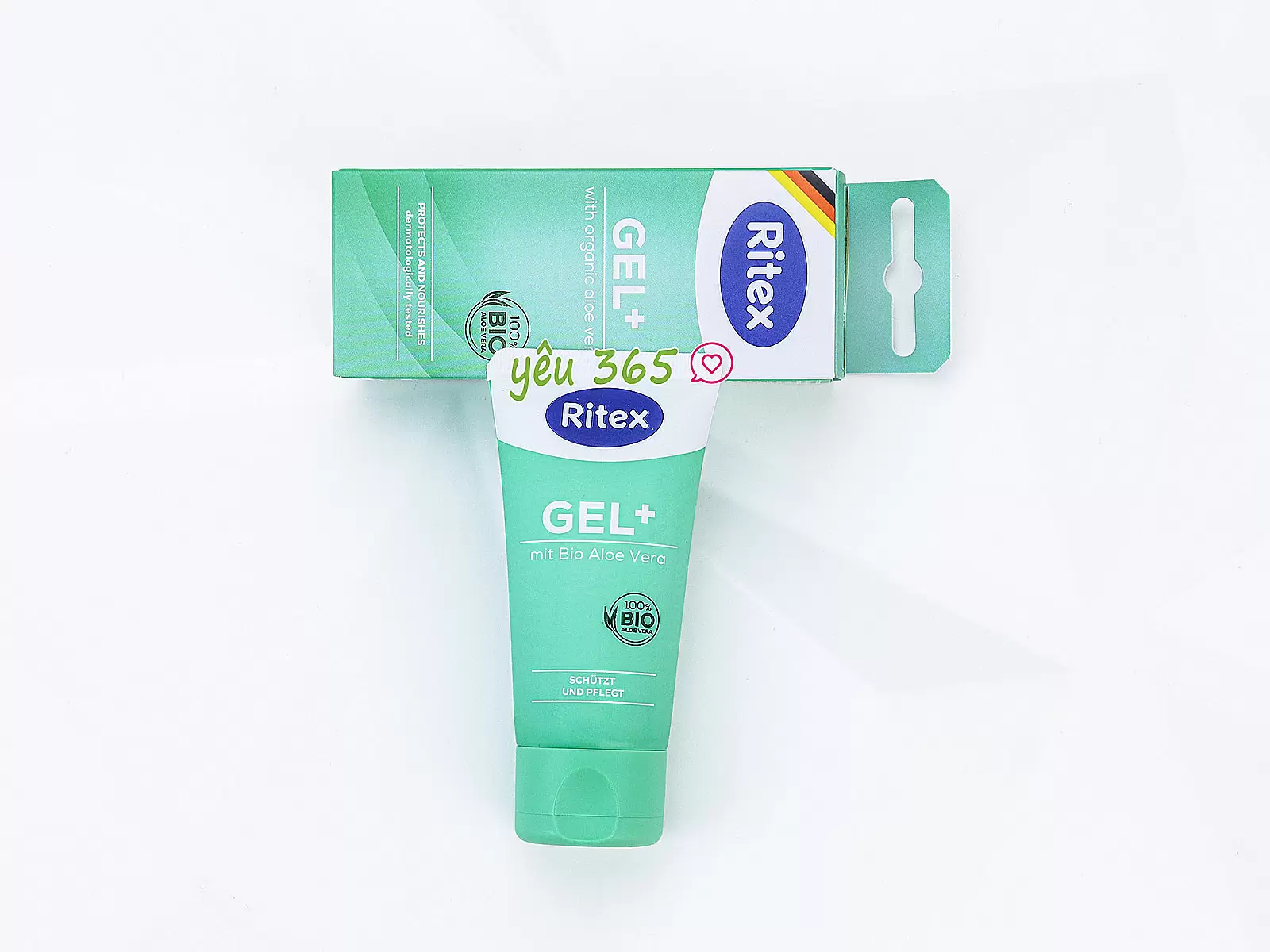 Gel bôi trơn dưỡng ẩm lô hội Ritex GEL+ nhẹ dịu và tự nhiên