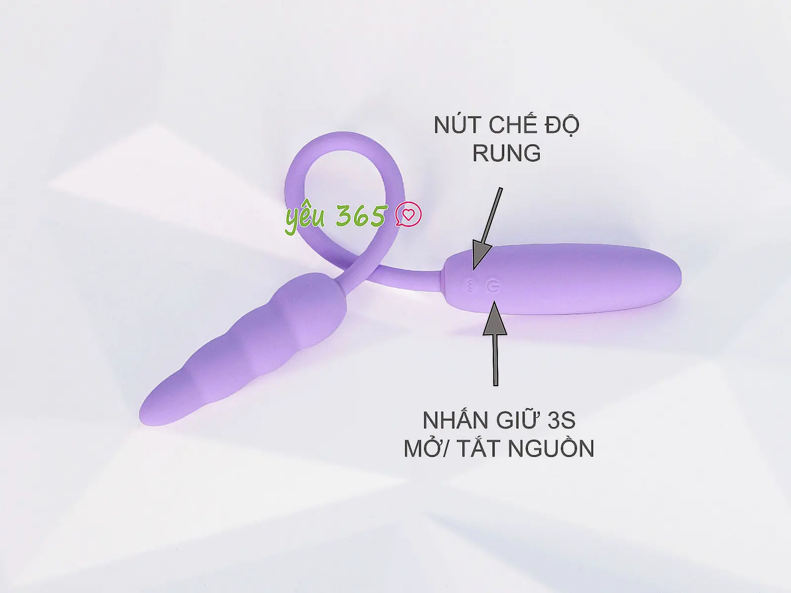 Trứng rung sạc siêu nhỏ kích thích 2 đầu âm đạo và hậu môn