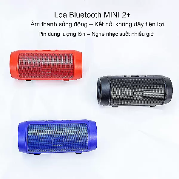 Loa Bluetooth MINI 2+ nhỏ gọn, âm thanh mạnh mẽ, pin trâu tiện lợi