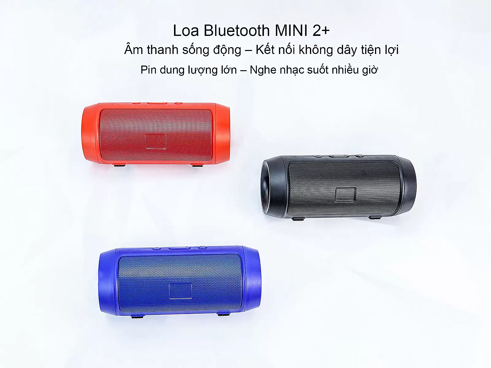 Loa Bluetooth MINI 2+ mini tiện lợi, âm thanh cực mạnh, pin trâu tiện lợi