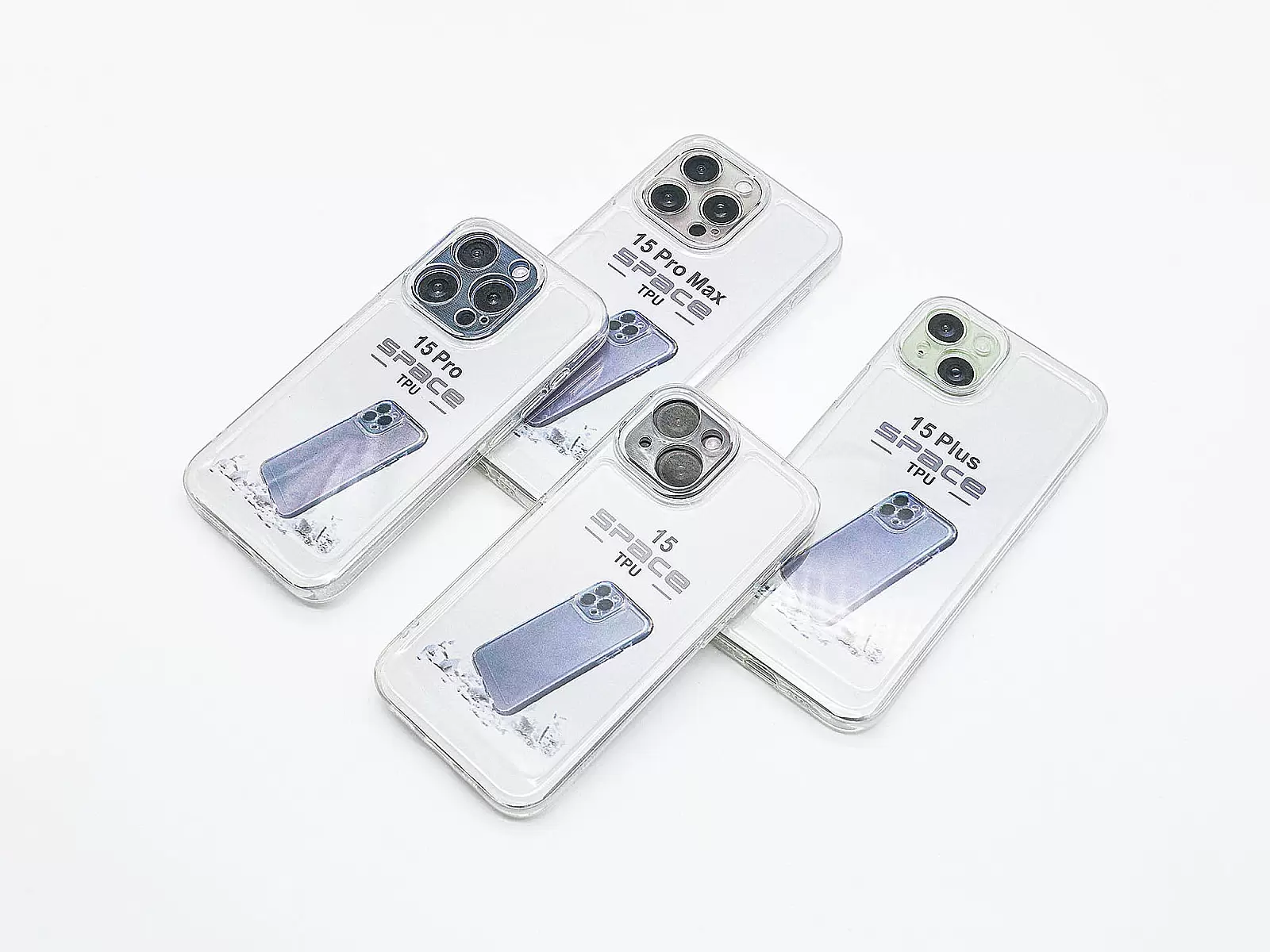 Ốp lưng iPhone 15 Plus trong suốt TPU Space