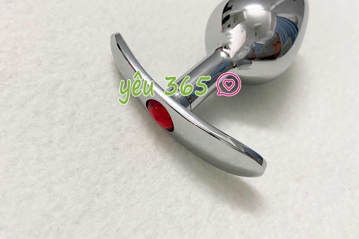 Dụng cụ kích thích hậu môn inox có tay cầm 4