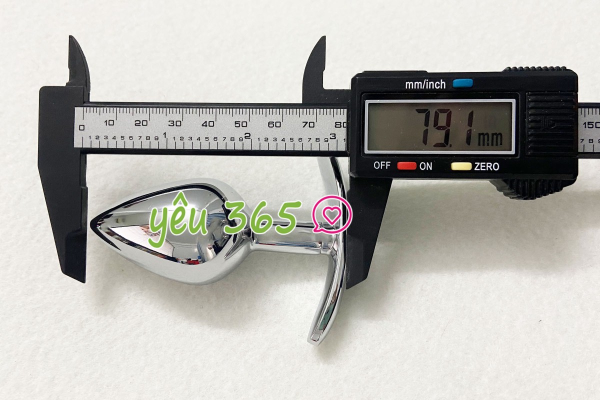 Dụng cụ kích thích hậu môn inox có tay cầm 6