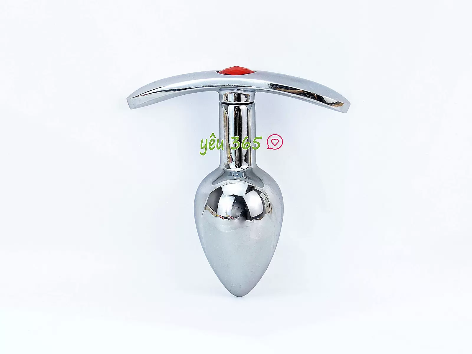 Dụng cụ kích thích hậu môn inox có tay cầm