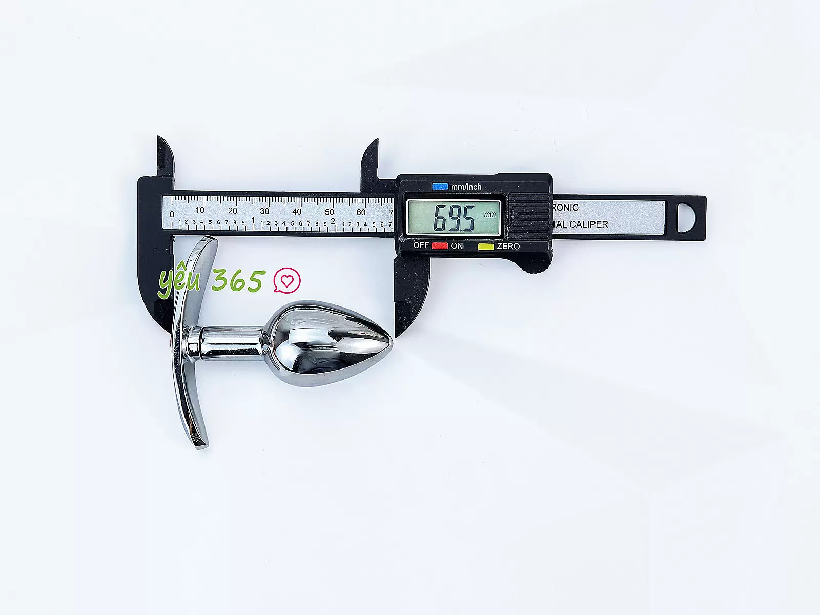 Dụng cụ kích thích hậu môn inox có tay cầm