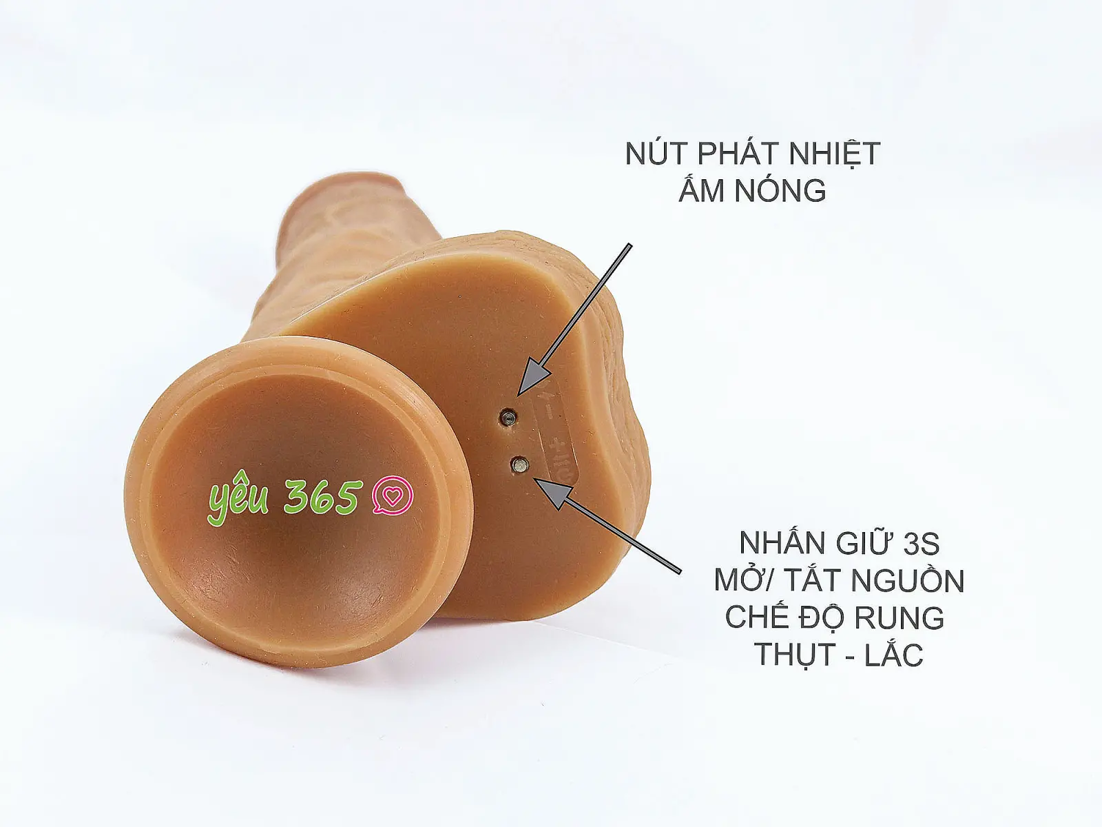 Dương vật giả có đế đa năng Yeain Real Dildo to dài