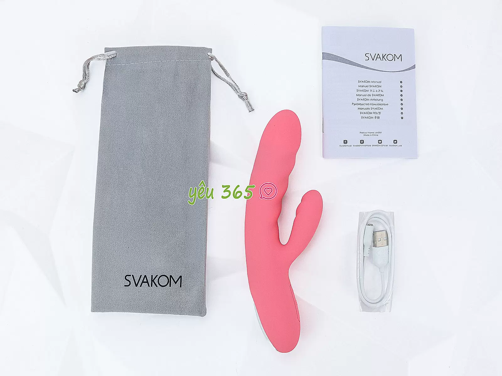 Máy mát xa điểm G Svakom Avery rung thụt chuẩn USA