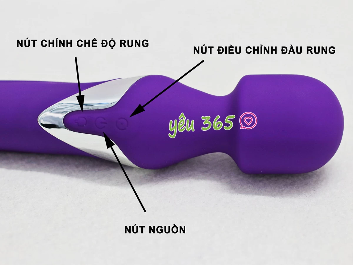 Máy mát xa điểm G 2 đầu có bi xoay Aphojoy pin sạc