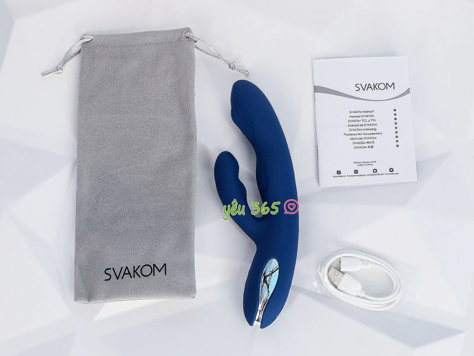 Máy mát xa điểm G Svakom Aylin rung bi xoay chuẩn USA