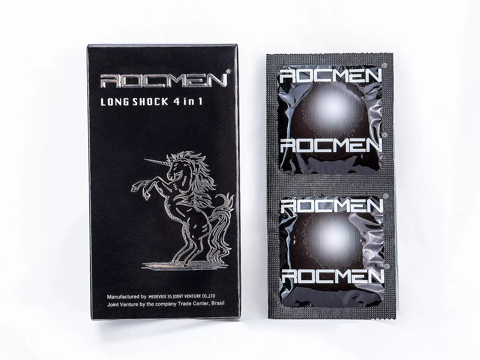 Bao cao su ROCMEN Long Shock trải nghiệm mạnh mẽ 4 trong 1