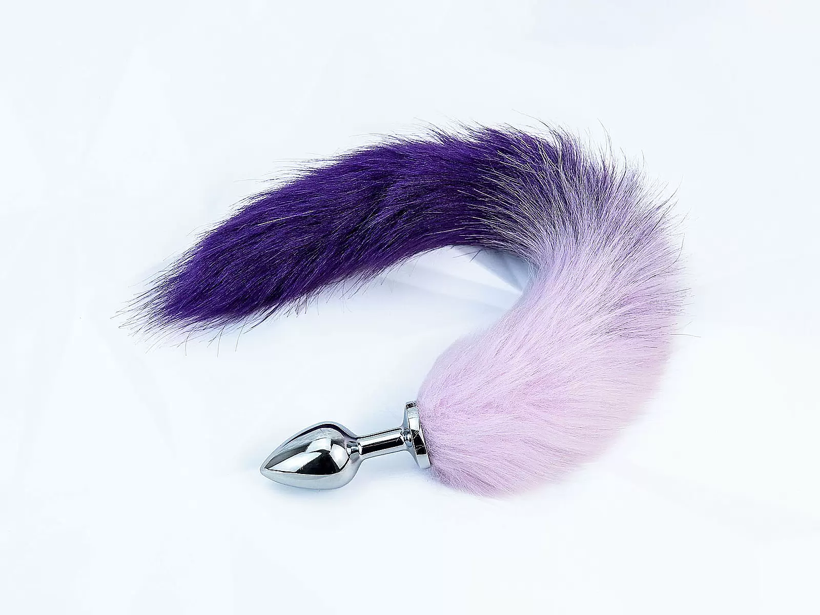 Đồ chơi kích hậu đuôi chồn tím inox