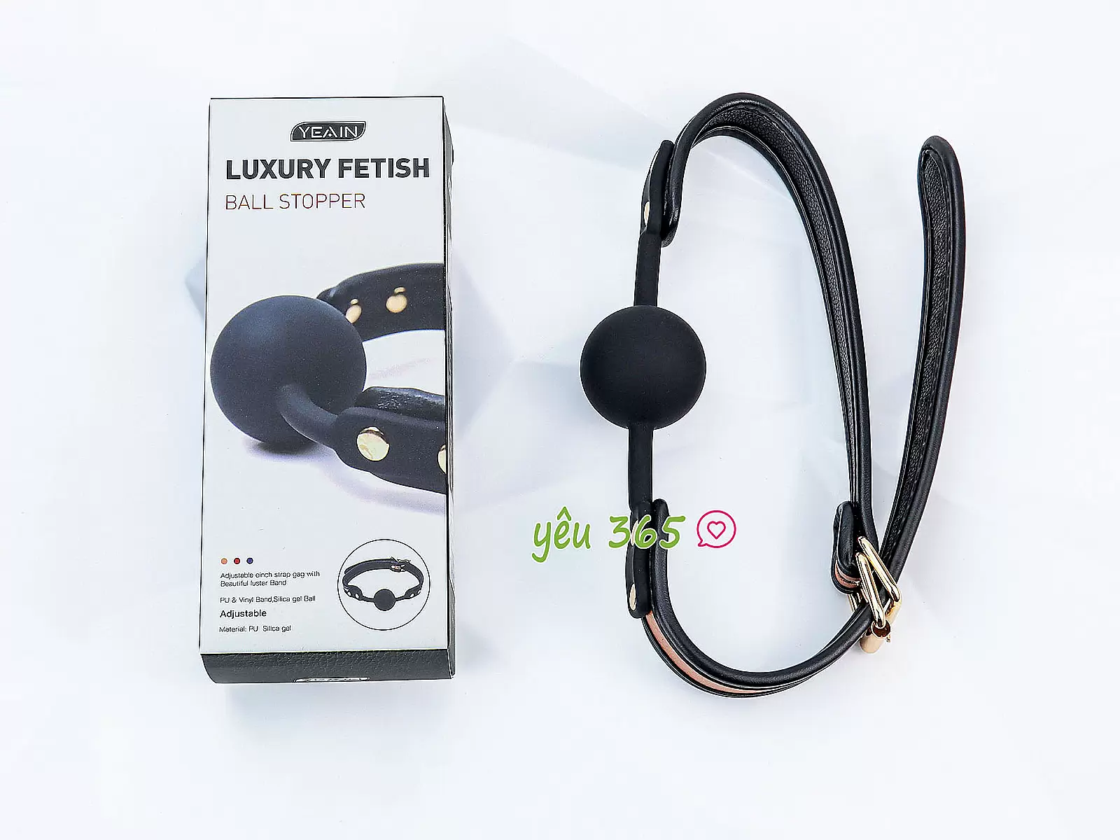 Đồ chơi bạo dâm khoá miệng silicon da 3 màu