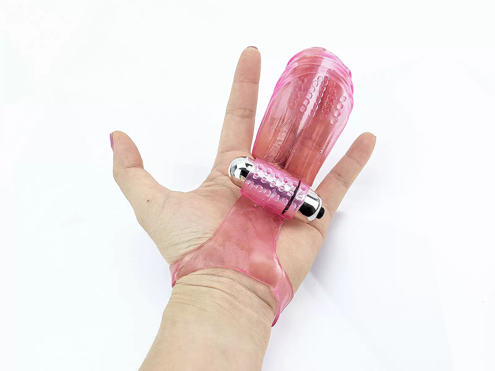 Bao silicon đẳng cấp hạng premium có rung đa tần điện đeo ngón tay massage massage vùng kín