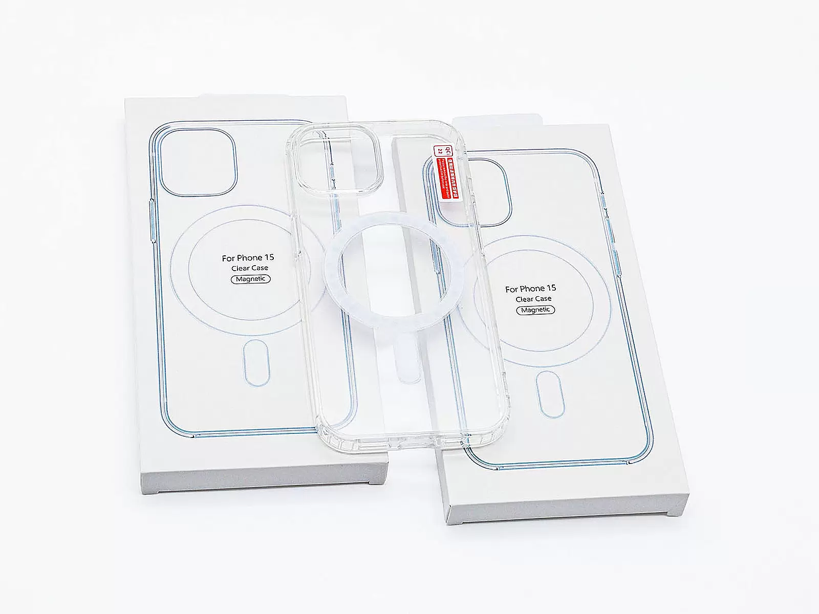 Ốp lưng iPhone 15 Clear Case Magnetic trong suốt