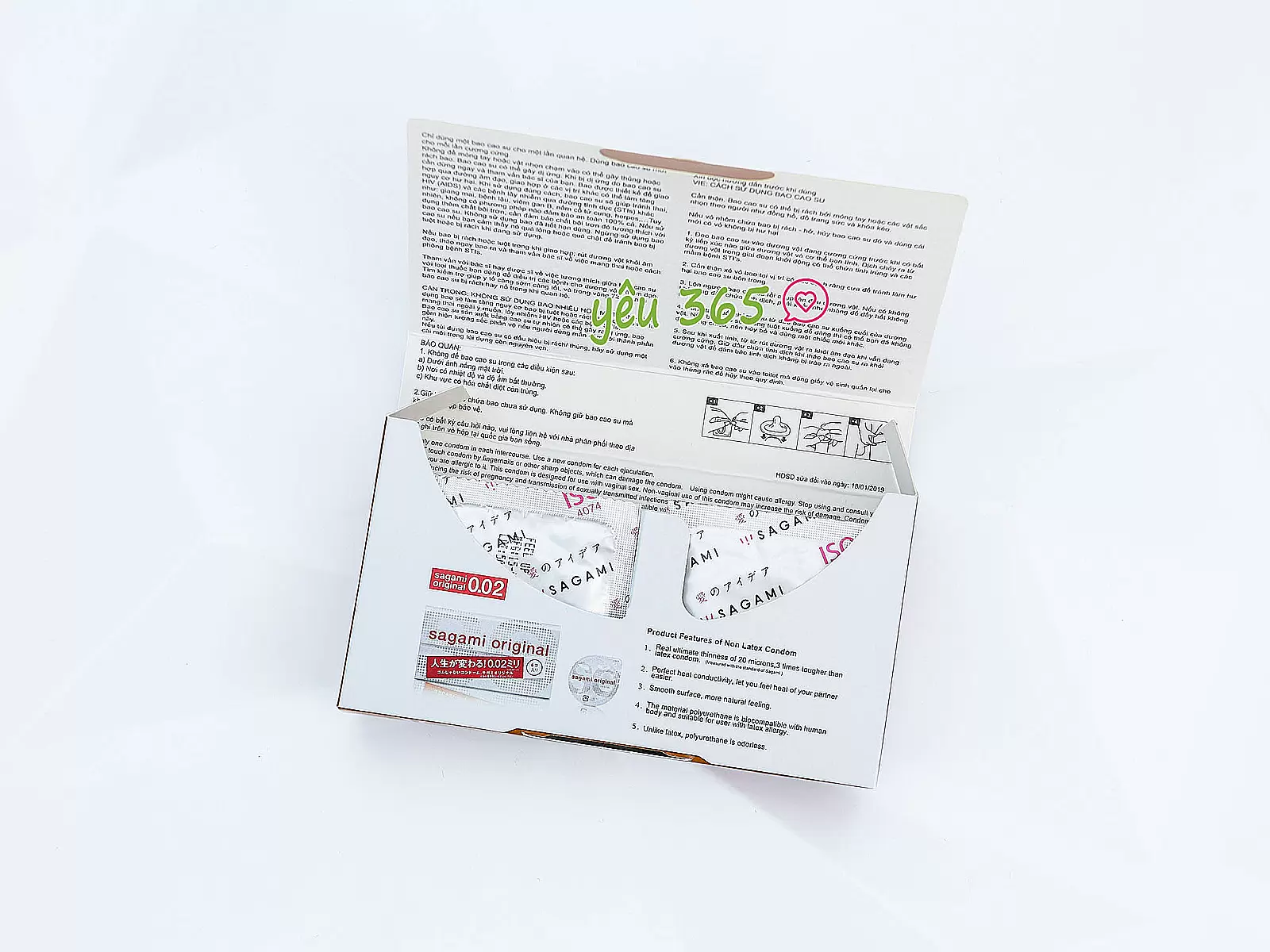 Bao cao su có gai Sagami Xtreme Feel Up 10 bao
