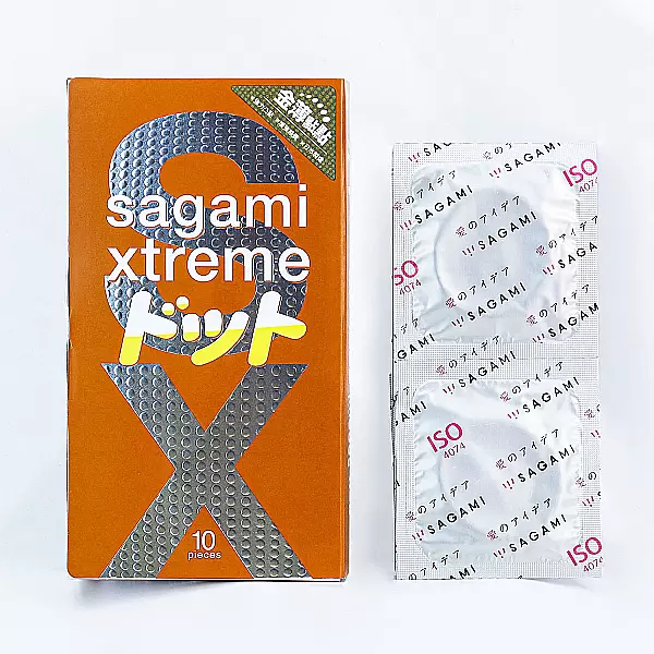 Bao cao su Sagami Xtreme Feel Up có gai – hộp 10 Nhật