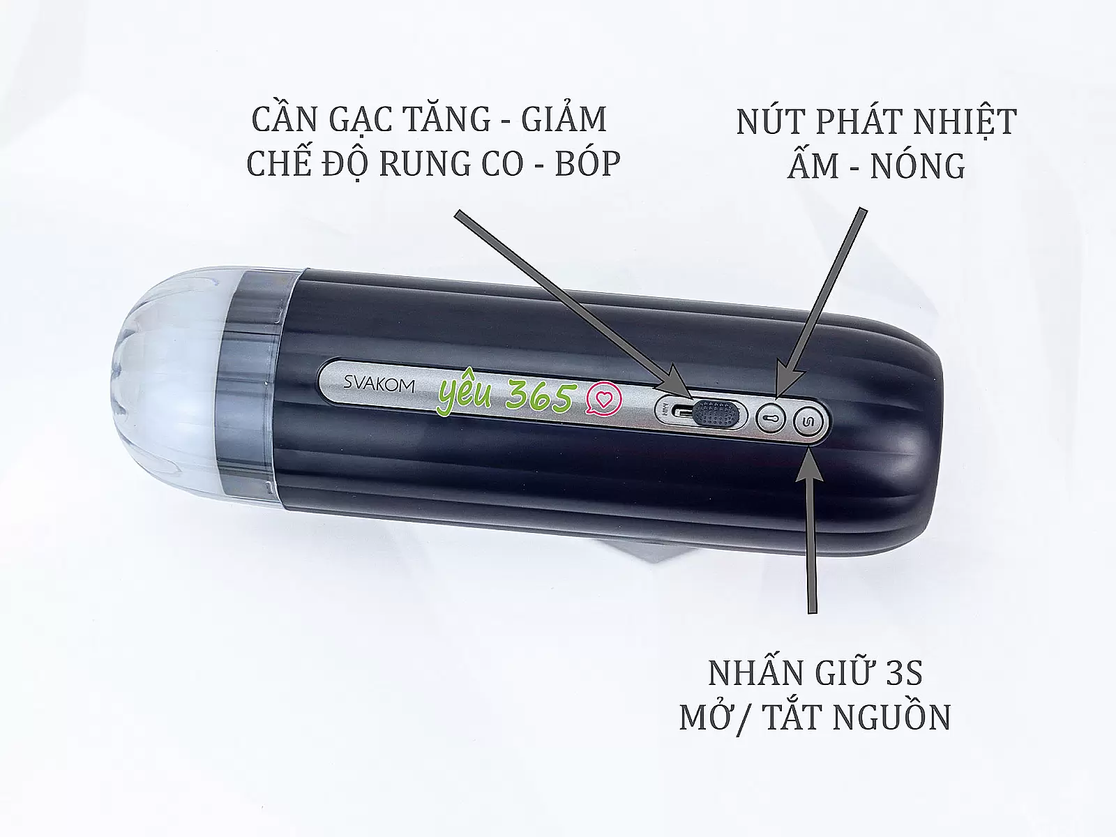 Âm Đạo Giả Svakom Hannes NEO Rung Mút Phát Nhiệt