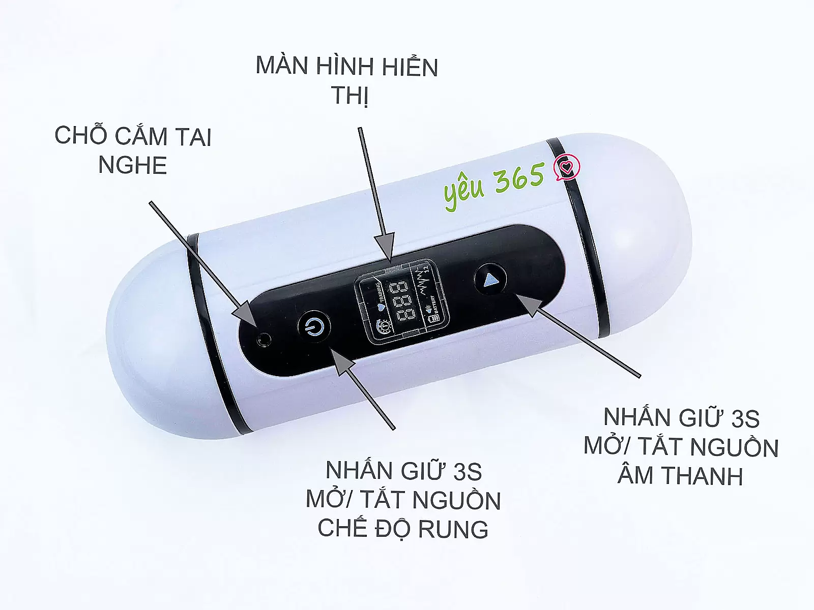 Miệng giả, Âm đạo giả 2 đầu phát âm thanh rên rỉ Zeri