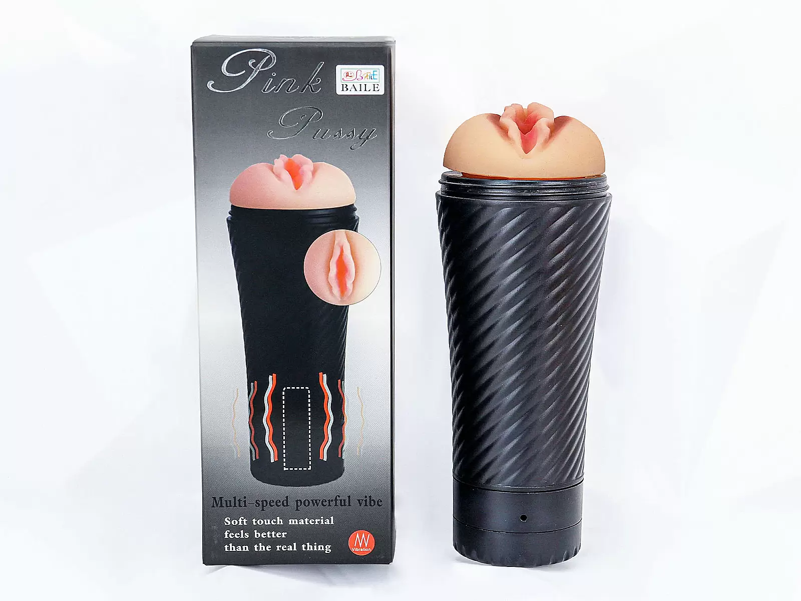 Âm đạo giả đèn pin Pink Pussy có rung điện nhập khẩu uy tín | shop người lớn Yêu 365