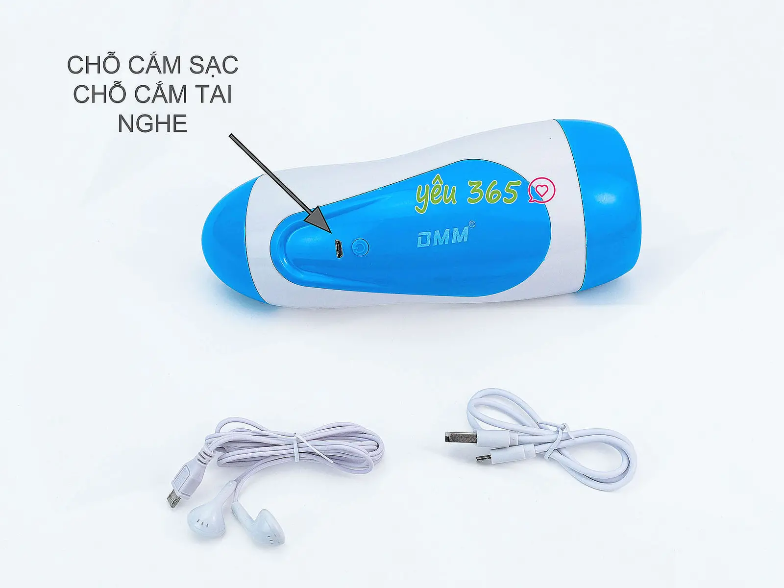 Âm đạo giả cup DMM Touch 2 có đế rung và phát tiếng rên