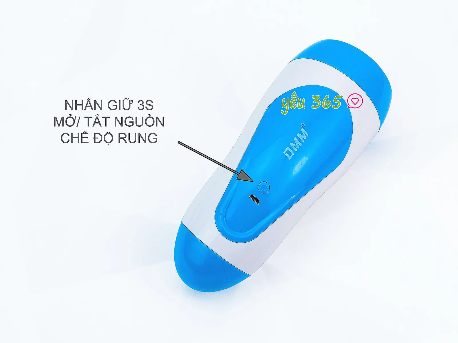 Âm đạo giả cup DMM Touch 2 có đế rung và phát tiếng rên