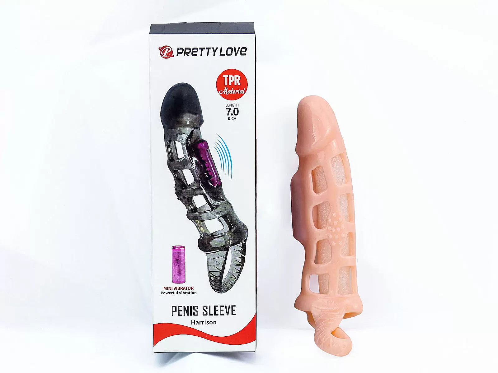 Yêu 365 | Bao cao su donzen lưới MEN Extension có quai đeo thân rung mạnh