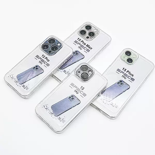 Ốp lưng iPhone 15 Pro trong suốt TPU Space