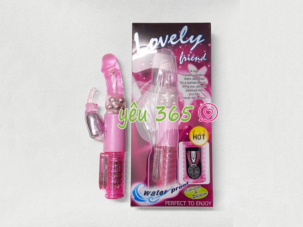 Dương vật giả có nhánh đa năng Lovely 16 chế độ pin sạc