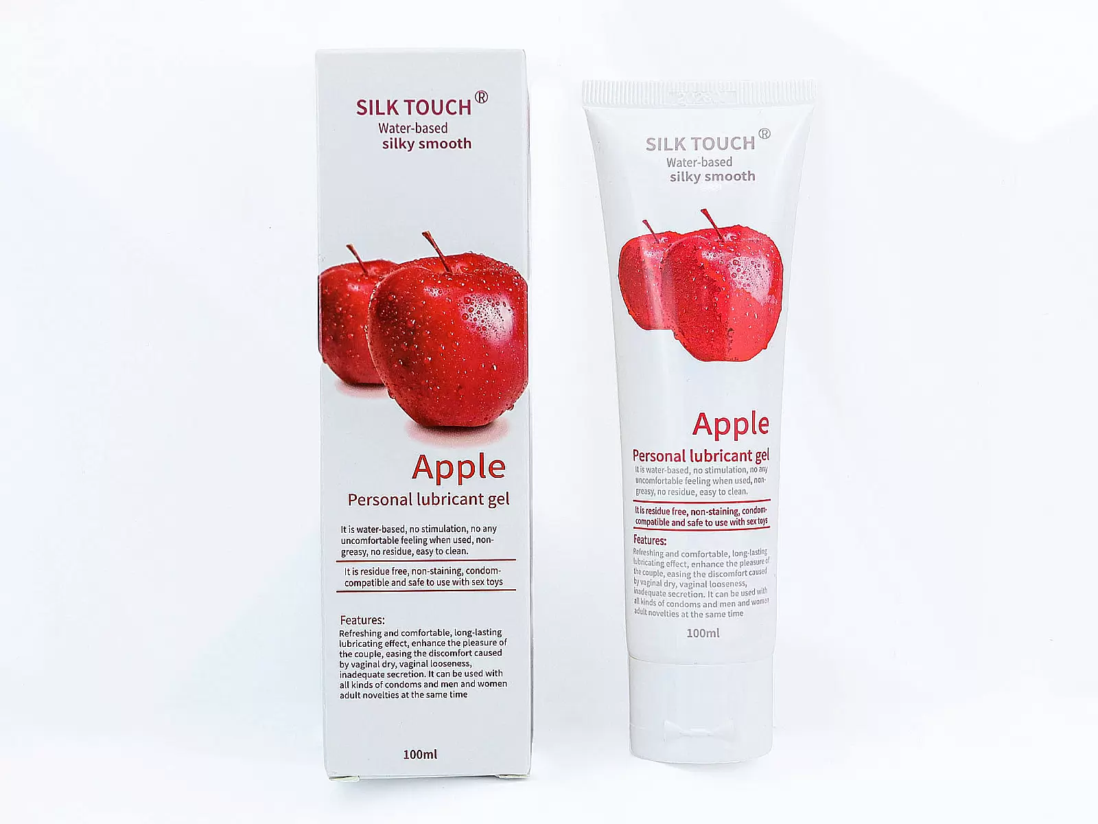 Gel bôi trơn hương táo Silk Touch 100ml mini