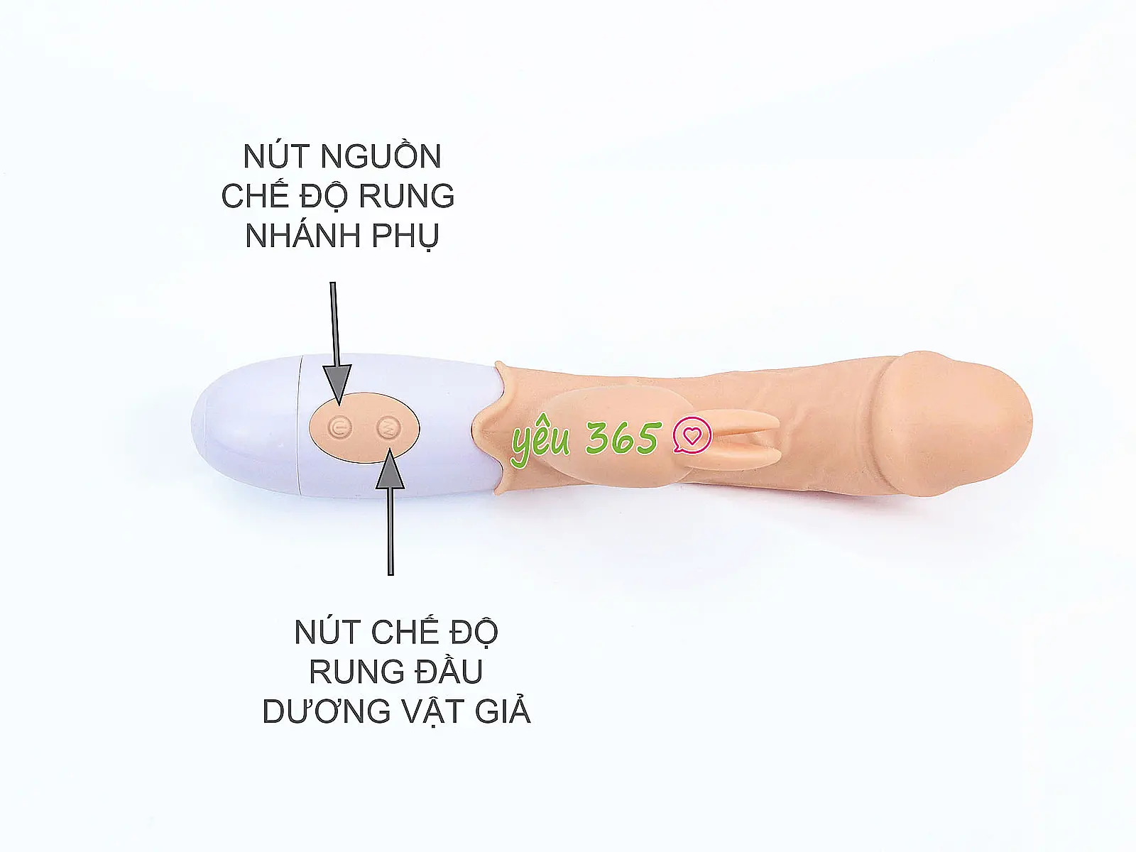 Dương vật giả đa năng có nhánh Easter Bunny rung nhiều chế độ