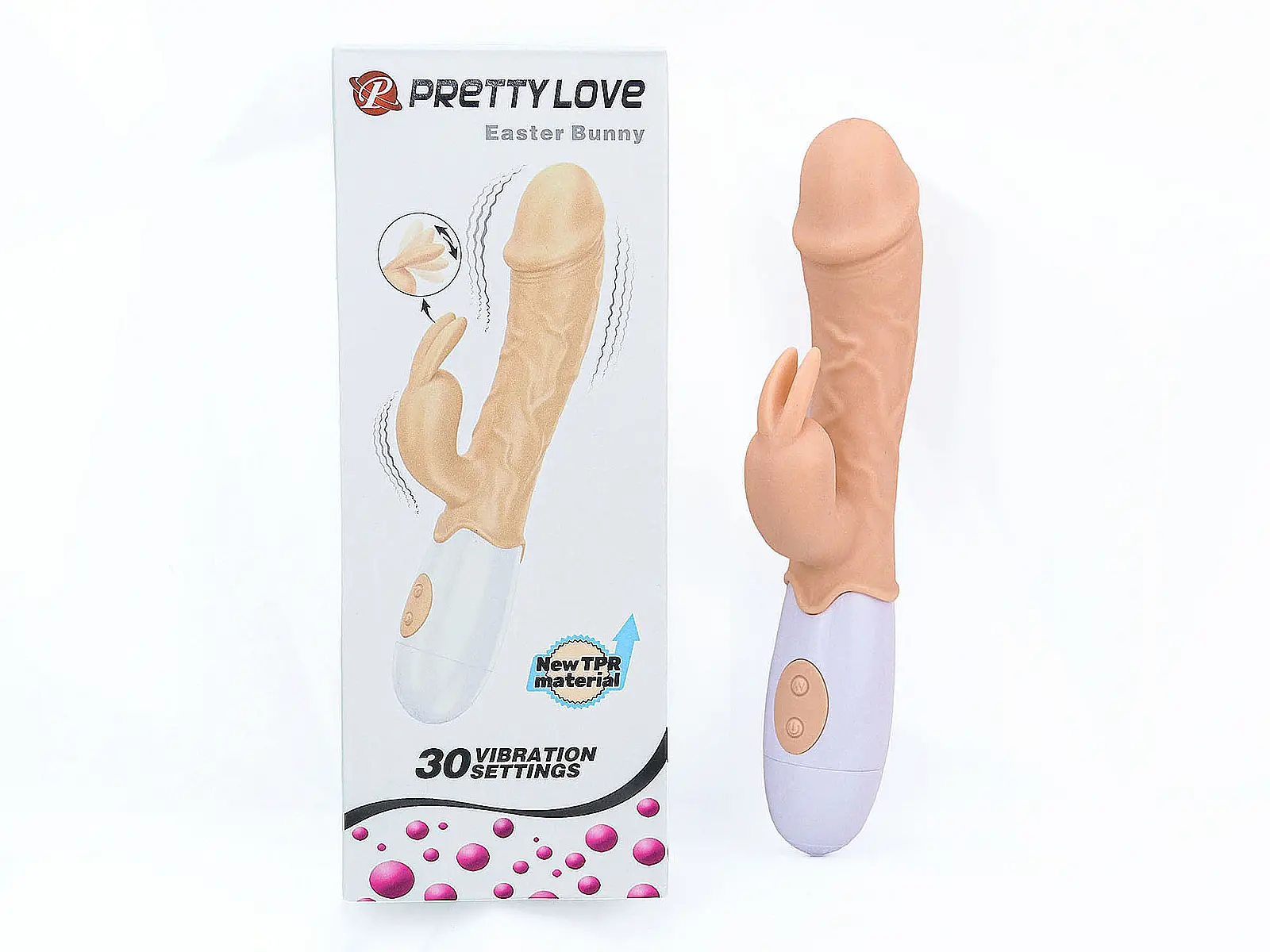 Dương vật giả đa năng có nhánh Easter Bunny rung nhiều chế độ