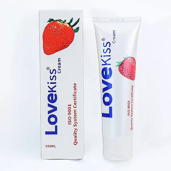 Gel Love Kiss Cream hương dâu 100ml – kem bôi trơn ngọt ngào