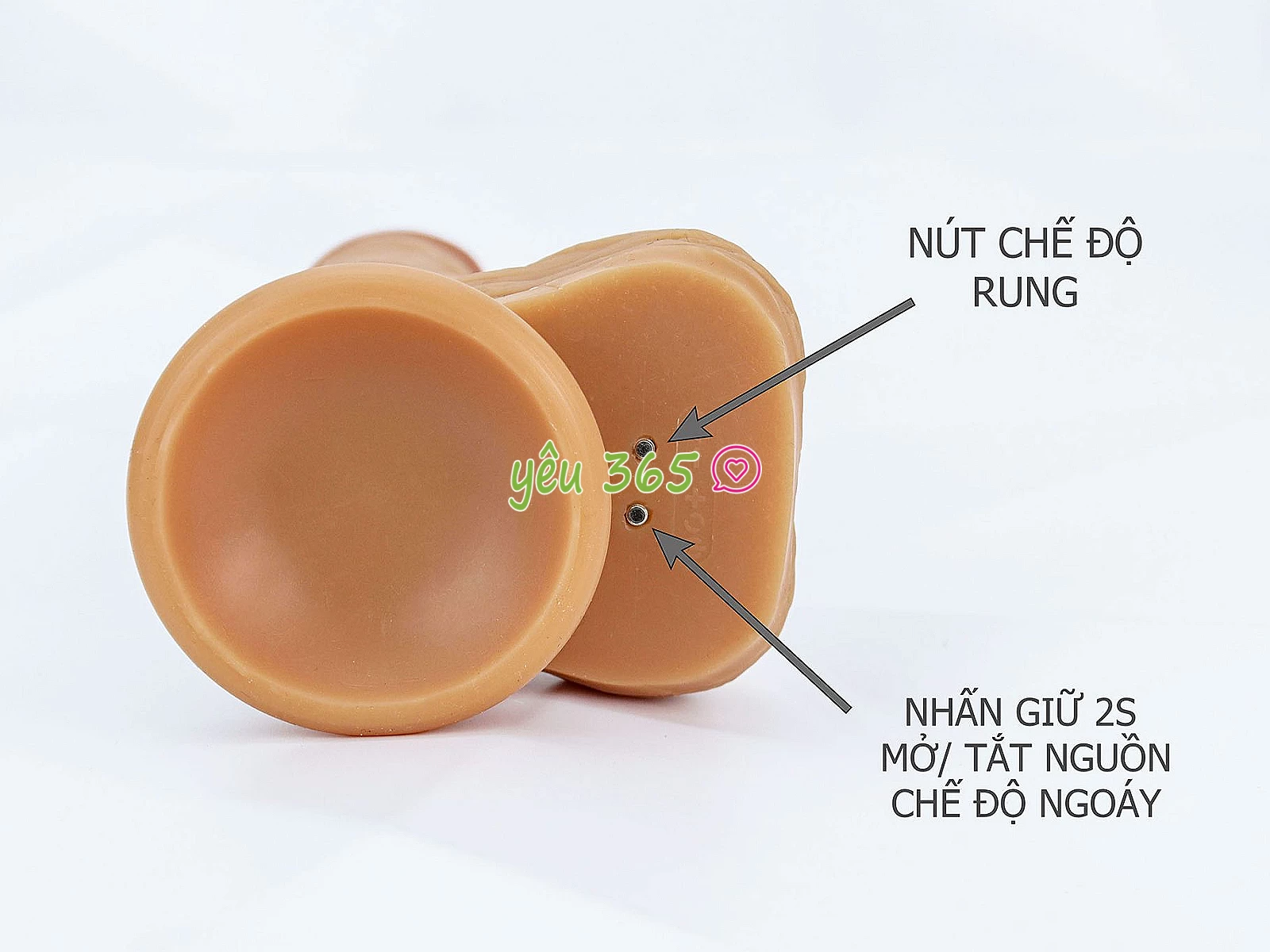 Dương vật giả có đế YEAIN Devil kèm dây đeo pin sạc điều khiển từ xa