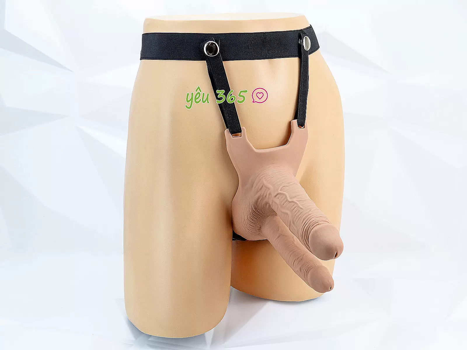 Dương vật giả 2 đầu có dây đeo Long Love