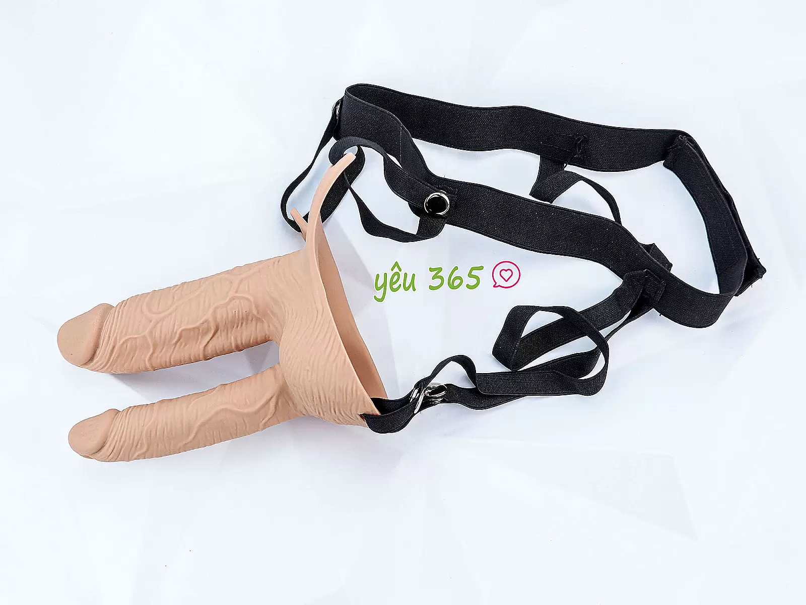 Dương vật giả 2 đầu có dây đeo Long Love
