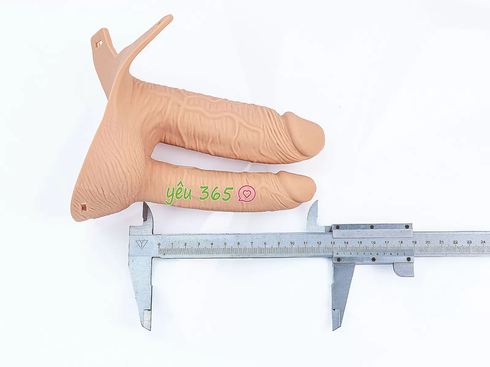 Dương vật giả 2 đầu có dây đeo Long Love