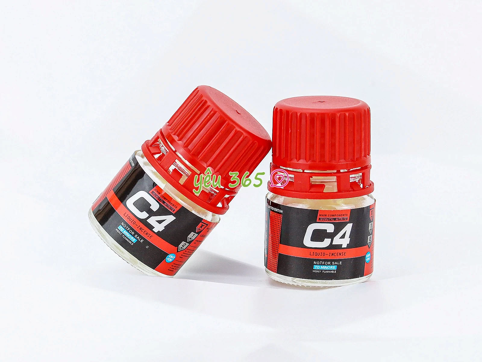 Chai hít khô C4 đỏ dạng viên hỗ trợ hưng phấn và tăng cường cảm nhận giác quan chỉ sau vài giây chín