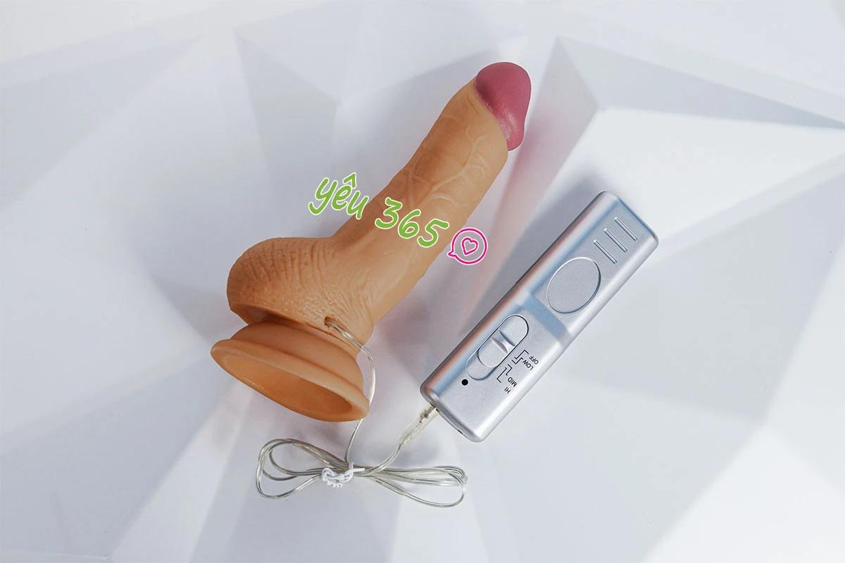 Dương vật giả có đế Lovetoy Real Extreme 7 inch có rung mềm mại giống thật