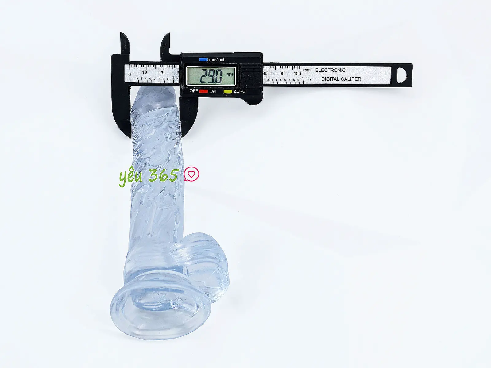 Dương vật giả có đế trong suốt