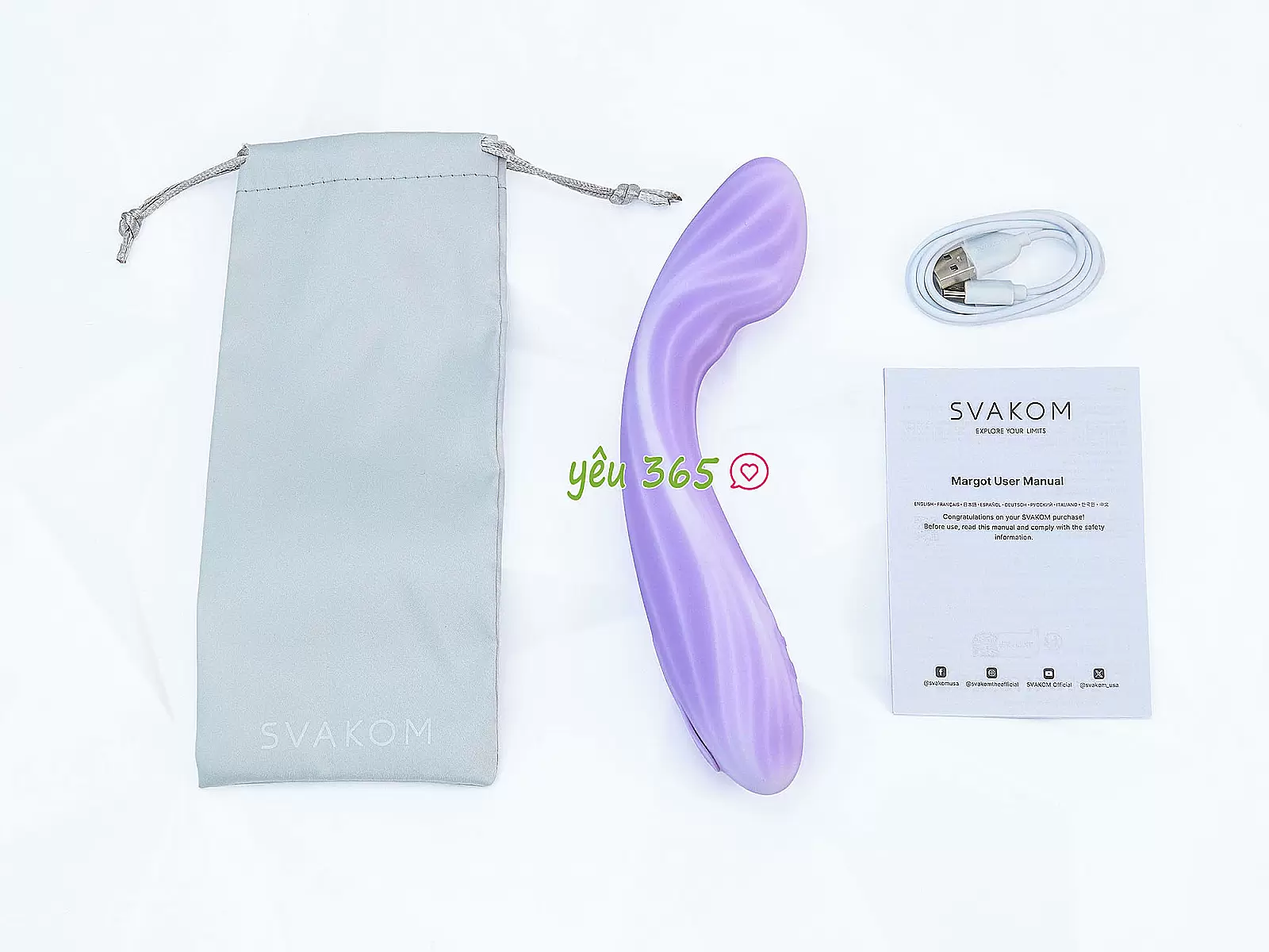 Máy massage Svakom Margot nhiều chế độ rung kết nối từ xa qua App điện thoại