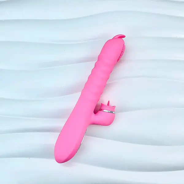 Thanh Lý - Máy mát xa lưỡi liếm 2 đầu Telescopic hoạt động bình thường, lưỡi không rung